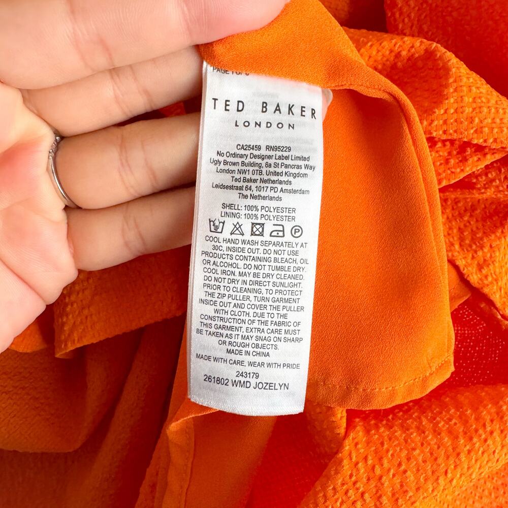 Ted Baker Orange Lavish Alice Brocade Textured Ke… - image 7